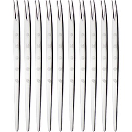 Nagao Turban Shell Fork, Set of 10, Stainless Steel, Shell Shellfish, Shrimp Crab, Crustacean, Versatile Fork, Made in Japan