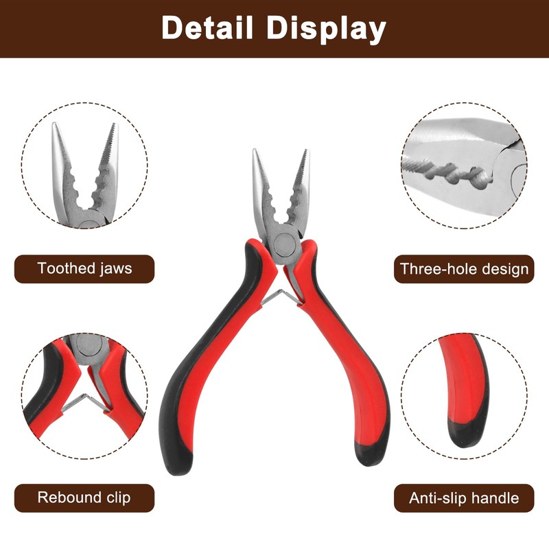 Hair Extension Tools Kit, Hair Extension Parts with 600 Silicone-Lined