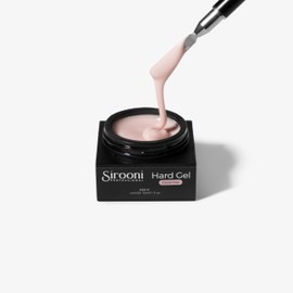 Sirooni Hard Gel for Nails – 30ml Builder Gel for Extensions, Strengthening, and Sculpting, Durable UV/LED Nail Gel for Salon and DIY Use (Glacier Grey, Short)