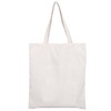 EOWVISN 1 Piece Cotton Tote Bag, Off-White, 38cm x 15cm