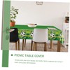 ABOOFAN 2pcs Soccer Themed Table Cover Pe Tablecloth for Parties