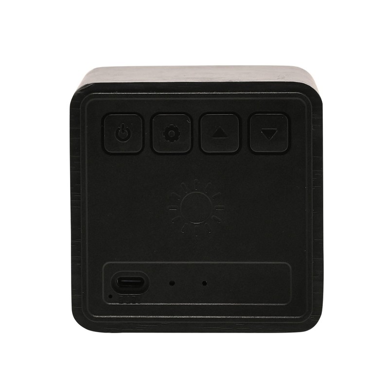 Widdop and Co Interval LED Wooden Alarm Clock with Bluetooth