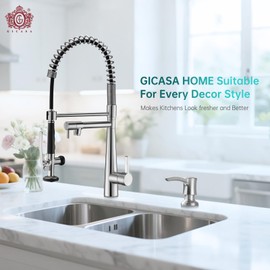 Brushed Nickel Soap Dispenser for Kitchen Sink, Built in Sink Soap Dispenser, Countertop Dispenser Pump with 47.2" Silicone Long Tube for 0.79 "- 1.38" High Capacity Bottle Mouths