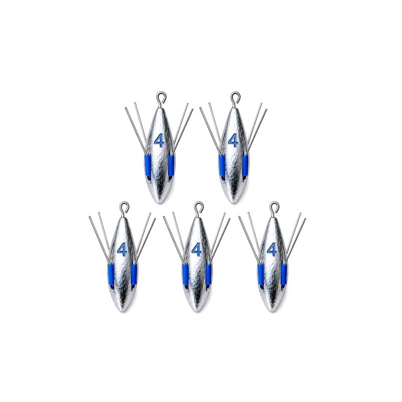 Distance Sea Fishing Grip Weights with Breakout Wires, Long Casting