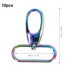 10Pcs Keychain Clasp 38mm Firm Rust Proof Bright Luster Simple