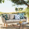 Melody Elephant Outdoor Throw Pillows 16x16 Inch, Water Repellent Patio