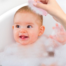Baby Scalp Brush - Baby Bath Brush | Baby Bath Scrubber Brush | Silicone Baby Hair Scrubber | Children Scalp Massager Comb | Newborns Bath Brush | Comb for Washing Baby Hair | Cradle Cap Bath Brushes