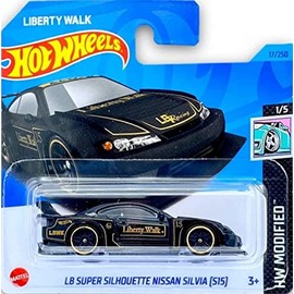 2023 Hot Wheels LB Super Silhouette Nissan Silvia (S15) Black 1/5 HW Modified -17/250 (Short Card) HKH85