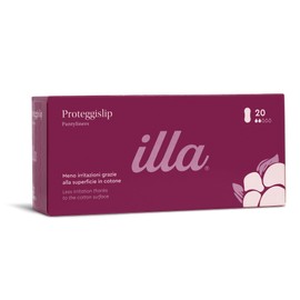 illa Panty Liners - Absorbent Panty Liners with 100% Cotton Surface - Anatomical Panty Liners - Light Flow Days - Odour Control - 1 Pack of 20