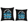 Tritooning Tritoon Boating Captain Tritoon Boat Throw Pillow