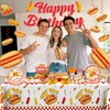 wellspar 191Pcs Hot Dog Party Decorations Tableware Set, 25 Serves