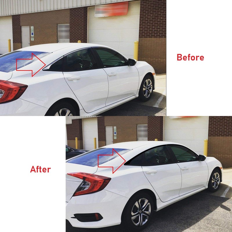 Xotic Tech Chrome Delete Blackout Vinyl Overlay Car Door Window
