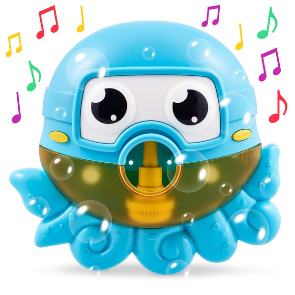CHUCHIK Octopus Bath Toy. Bubble Bath Maker for The Bathtub. Blows Bubbles and Plays 24 Children’s Songs – Baby, Toddler Kids Bath Toys Makes Great Gifts for Toddlers – Sing-Along Bath Bubble Machine