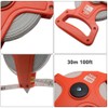 POWERTOOL 30M 100Ft Fiberglass Tape Measure with Double-Sided Scales and