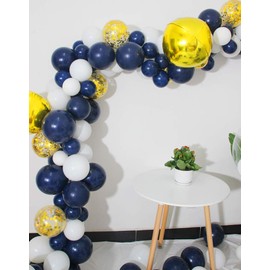 Navy Blue Party Balloons 10inch 50 Pcs Latex Blue Balloons Birthday Balloons Helium Balloons Party Decoration Compatible Wedding Birthday Christmas Party