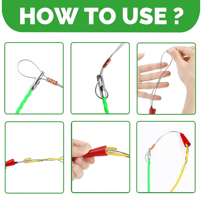 10 m Retractable Spiral Pull Wire, Retractable Spiral Retractable Aid,