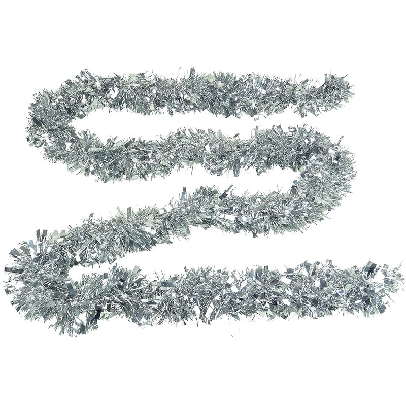 HOVUK® 5PCs Silver Fine Cut Chunky Tinsel 2M - Thick