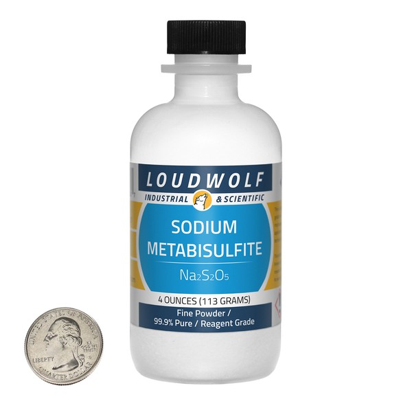 Sodium Metabisulfite/Fine Powder / 4 Ounces / 99.9% Pure