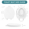 Round Toilet Seat with Built-In Toddler Training Seat