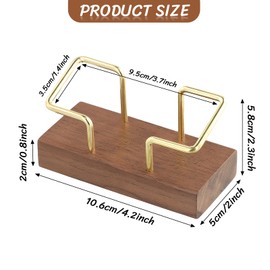 Business Card Holder, Classic Wooden Business Card Holder, Walnut Wood Business Card Holder, Creative Wooden Business Card Holder, Business Card Storage for Exhibition Stand, Desk