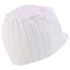 Armycrew Stretchy Top Flat Knitted Visor Beanie Hat - White
