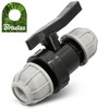 Instalguru PE-Fitting Ball Valve 2-Way 20mm x 20mm Clamp Valve