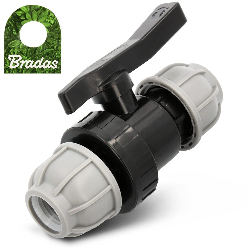 Instalguru PE-Fitting Ball Valve 2-Way 20mm x 20mm Clamp Valve