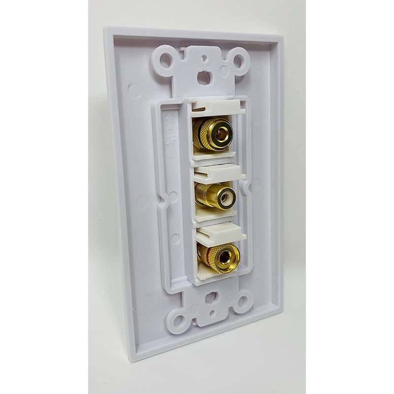 RiteAV - 1 Port RCA White 2 Port Banana Speaker