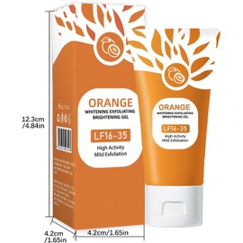 2PCS Gel exfoliante corporal Orange LF16-35, exfoliante corporal, limpieza profunda, hidratante y facial