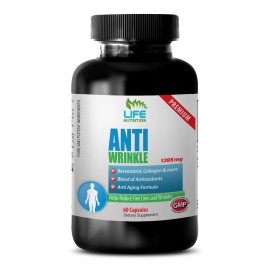 LIFE NUTRITION Luminescent Renewal - ANTI-WRINKLE COMPLEX - Youthful Essence - 1 Bottle 60 Caps