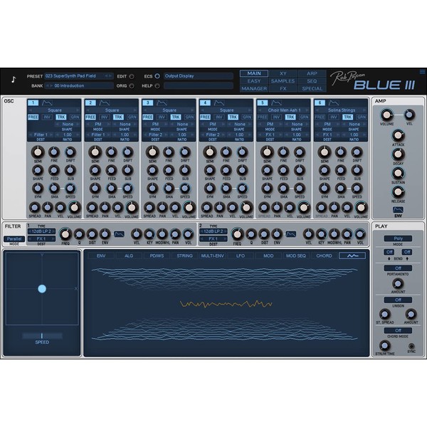 Rob Papen 16 Voice Crossfusion Synthesizer Blue III