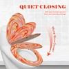 Elongated Toilet Seat a red wall Resin Toilet Seat Slow