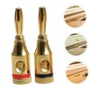 LABRIMP 20pcs Gold Plated Banana Plugs for Speaker Wire Enhanced