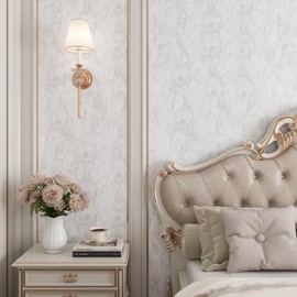 YENHOME Velvet Wallpaper Peel and Stick Textured 17.7"X200" White Velvet Peel and Stick Wallpaper for Bedroom Renter Friendly Self Adhesive Felt Fabric Sheets for Crafts Cabinets White Contact Paper