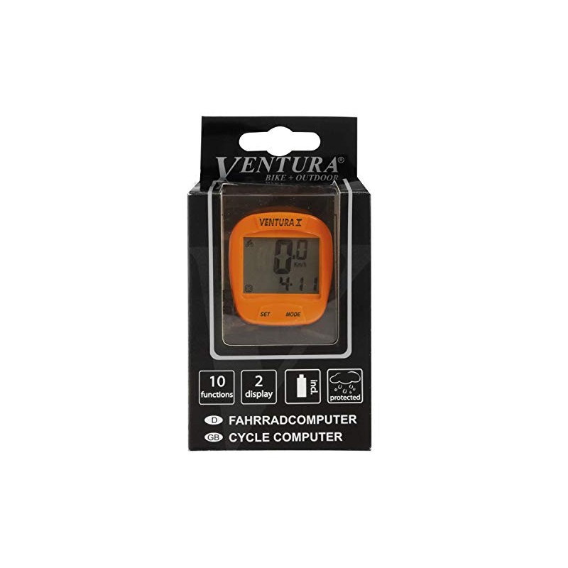 Ventura Fahrradcomputer X, Orange, Einheitsgröße