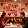 9 Pcs Valentines Decorations Bunting, Happy Galentines Day Garland, Glitter