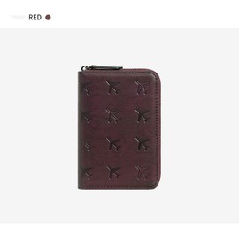 Passport Holder for Travel Pouch Wallet Women Men RFID Blocking Zipper Document Organizer Pouch Bag Credit Cards Case Cover for Travelling (Red)