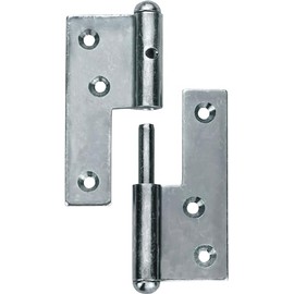 Connex Door Screw-On Hinges - 160 mm - Left - Galvanised / Screw-On Hinge / Door Hinge / Door Hinge / Door Hinge / Door Fitting / DYB2006581