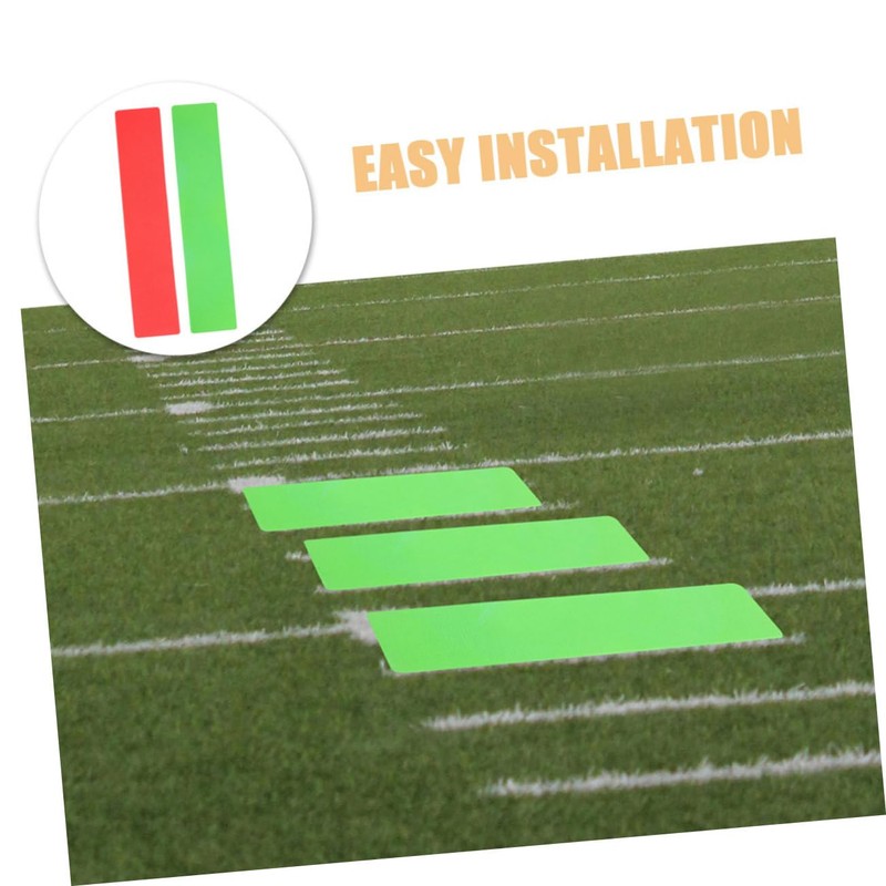 WOONEKY 6pcs Flat Rectangular Court Line Boundary Marker Set with