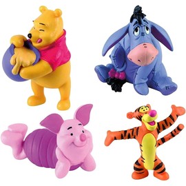 Bullyland Winnie the Pooh 4-Piece Toy Figures Set