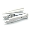 CCA White Carpet cutter tool with matching white holder for