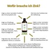 Zinc 25 mg drops, 100 ml, zinc sulphate, alcohol-free, vegan