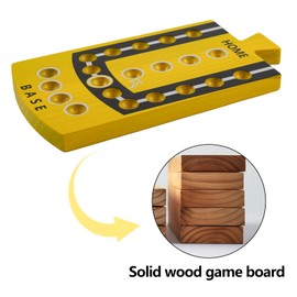 Medikaison Splicing Wahoo Board Game Original Aggravation Board Game Color Printing Portable Gaming Board Easy to Install for 8 Players Splicing Game Board 8 Colors 32 Marbles(8 Players-Splicing)
