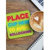 Brainbox Candy - Funny Rude 'Avoid B*llocking Coaster' - Small