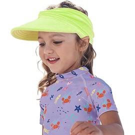 Visor Cap Children's UV Protection, Sun Visor Girls Ponytail Beach Hat Girls Sun Hats Empty Top Baseball Cap, Sun Visor Children Breathable, Summer Hat Sun Hat Boys Girls for 1-9 Years