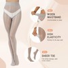 MANZI Shiny Pantyhose for Women 2 Pairs Shimmer Sheer Tights
