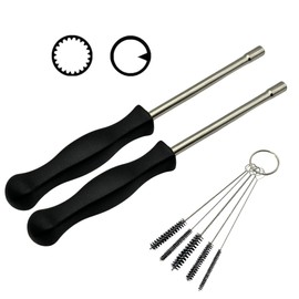 YGQ Carburettor Adjustment Tool for Husqvarna Poulan Craftsman Echo Weed Eater Thread Trimmer Chainsaw Leaf Blower and 2-Stroke Motor Carburetor Screwdriver (21 Teeth Spline+Pac Man)