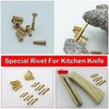 9 Sets Kitchen Knife Handle Rivet Screw Brass 5/16" x