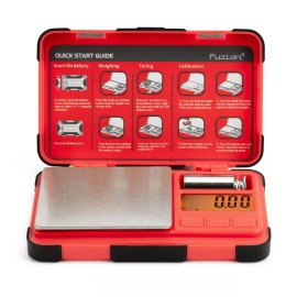 US Balance Digital Pocket Scale 200g x 0.01g Cal Jewelry Gold Gram Herb Karat Weight - USA - Red
