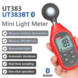 UNI-T UT383 Light Meter 200,000 LUX Digital Luxmeter Luminance Lux Fc Test Max Min Illuminometers Photometer
